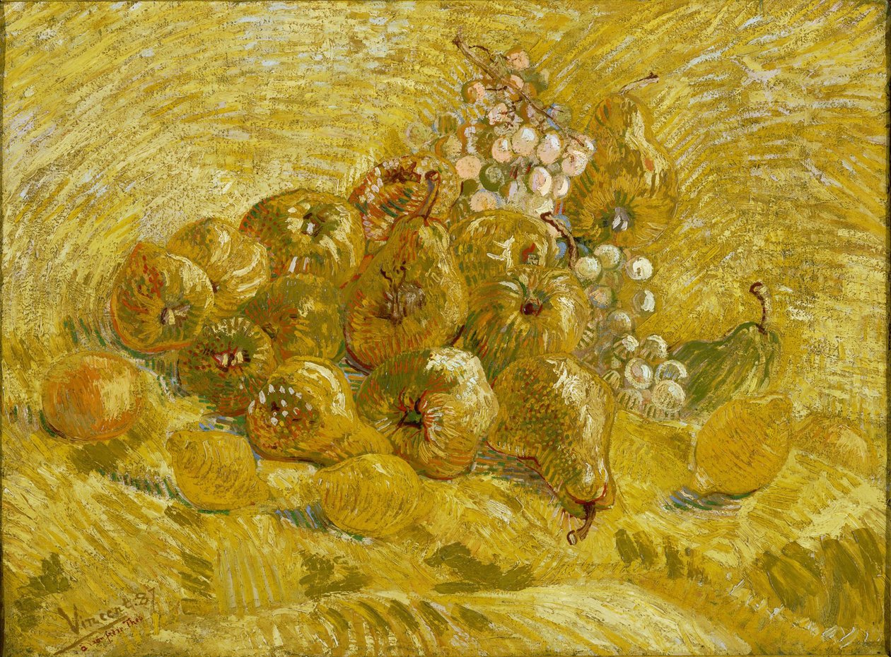 Pigwy, cytryny, gruszki i winogrona, 1887-1888 autorstwa Vincent van Gogh