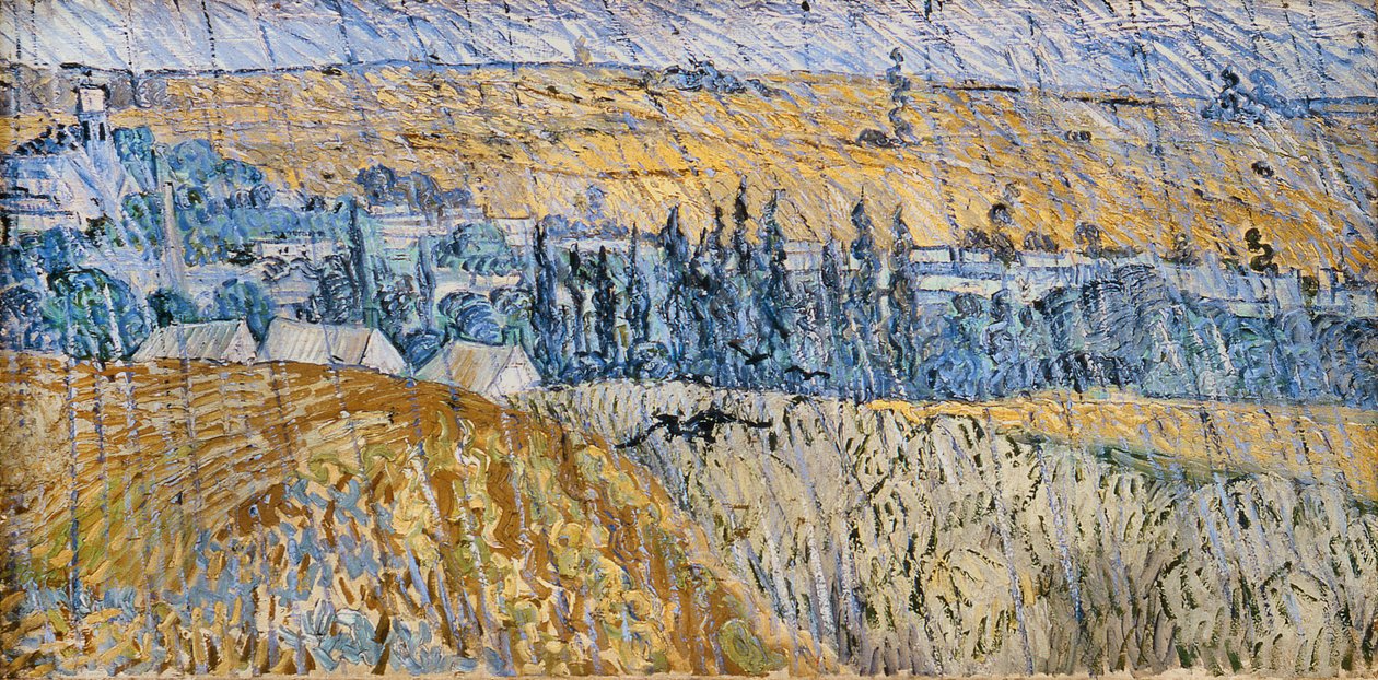 Deszcz - Auvers autorstwa Vincent van Gogh