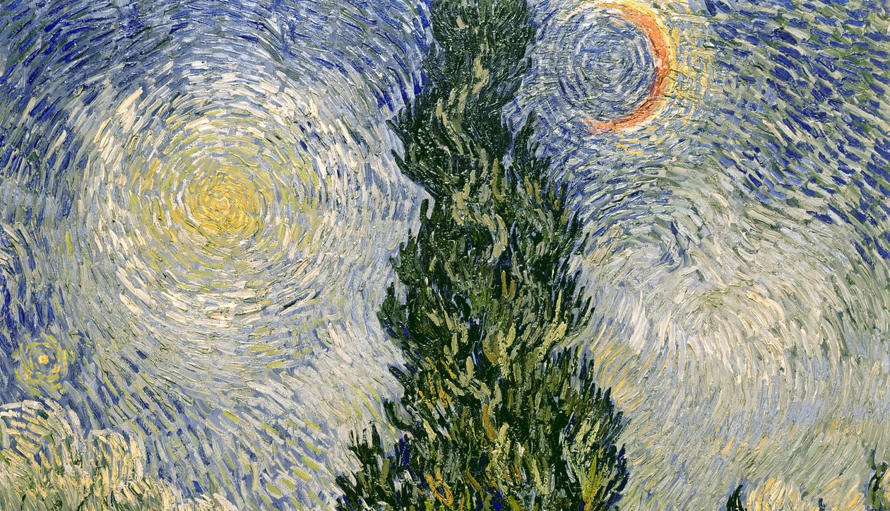 Droga z cyprysami autorstwa Vincent van Gogh