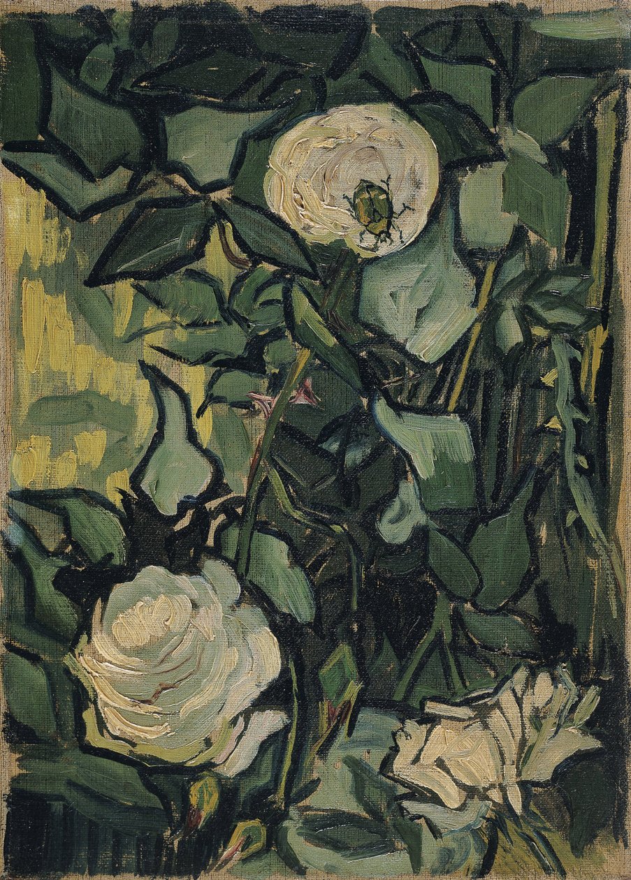 Róże, 1890 autorstwa Vincent van Gogh