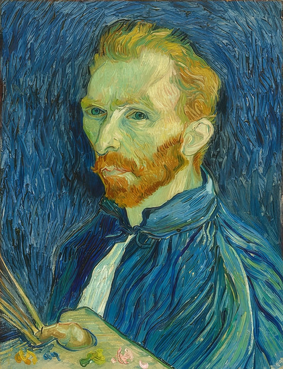 Autoportret. 1889 autorstwa Vincent van Gogh