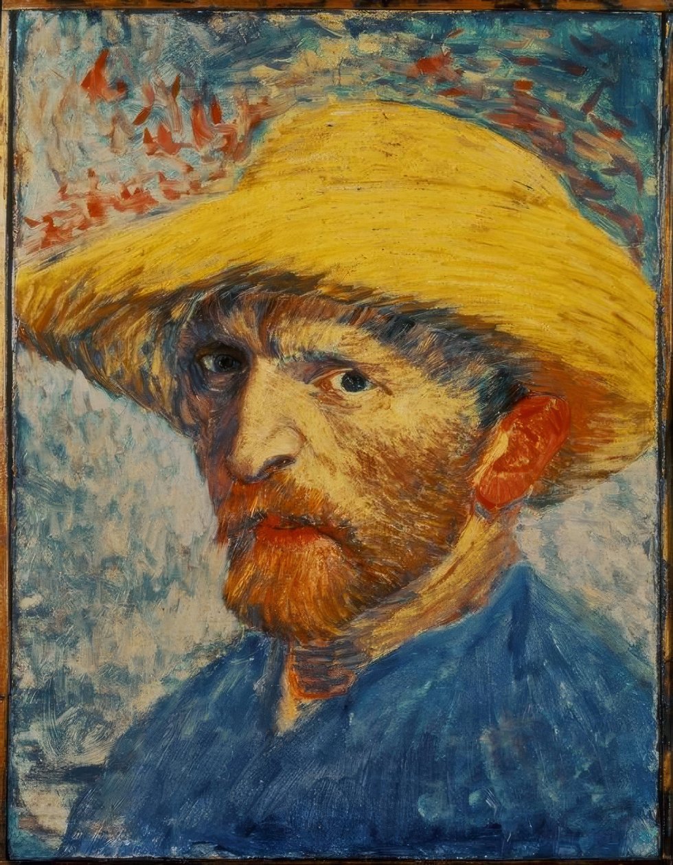 Autoportret w żółtym słomkowym kapeluszu autorstwa Vincent van Gogh