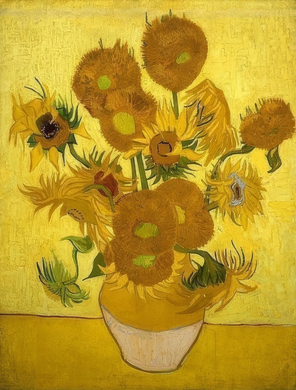 Słoneczniki. Arles, styczeń 1889 autorstwa Vincent van Gogh