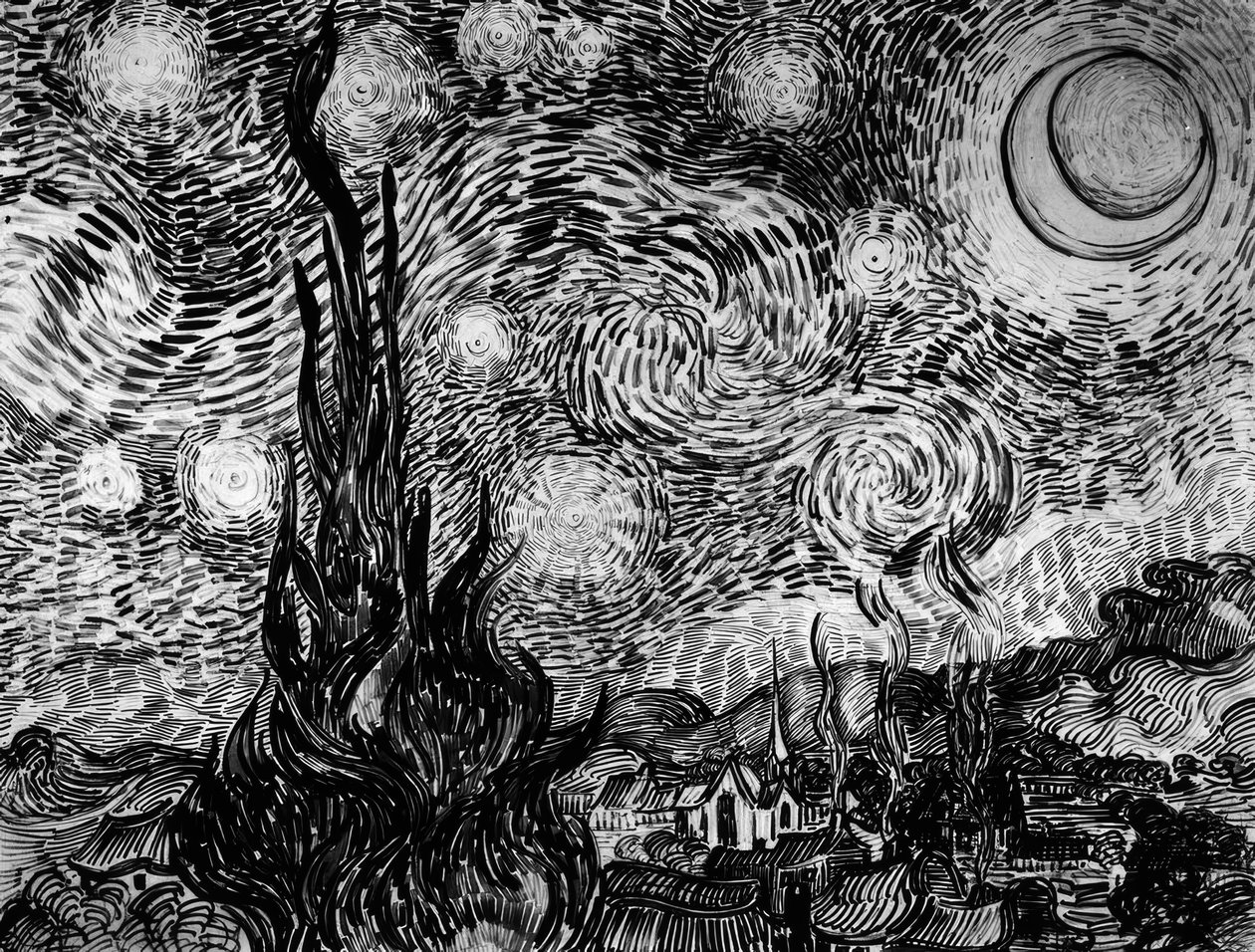 Gwieździsta noc autorstwa Vincent van Gogh