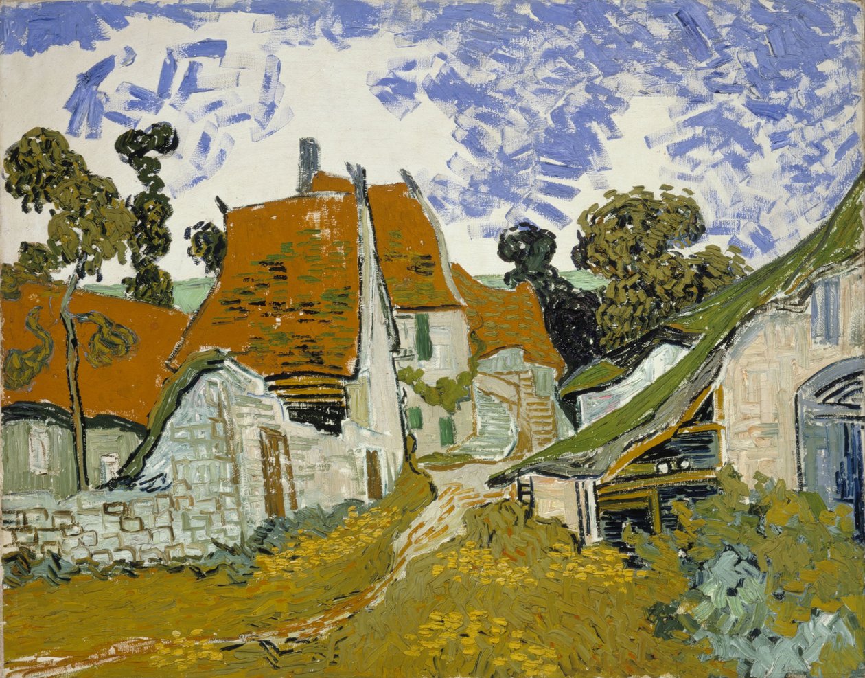 Ulica w Auvers-sur-Oise autorstwa Vincent van Gogh