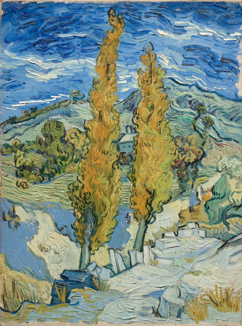 Topole w Saint-Rémy, 1889 autorstwa Vincent van Gogh