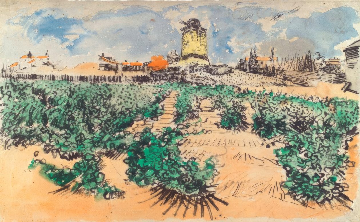Van Gogh / Młyn autorstwa A.Daudeta Fontvieille autorstwa Vincent van Gogh