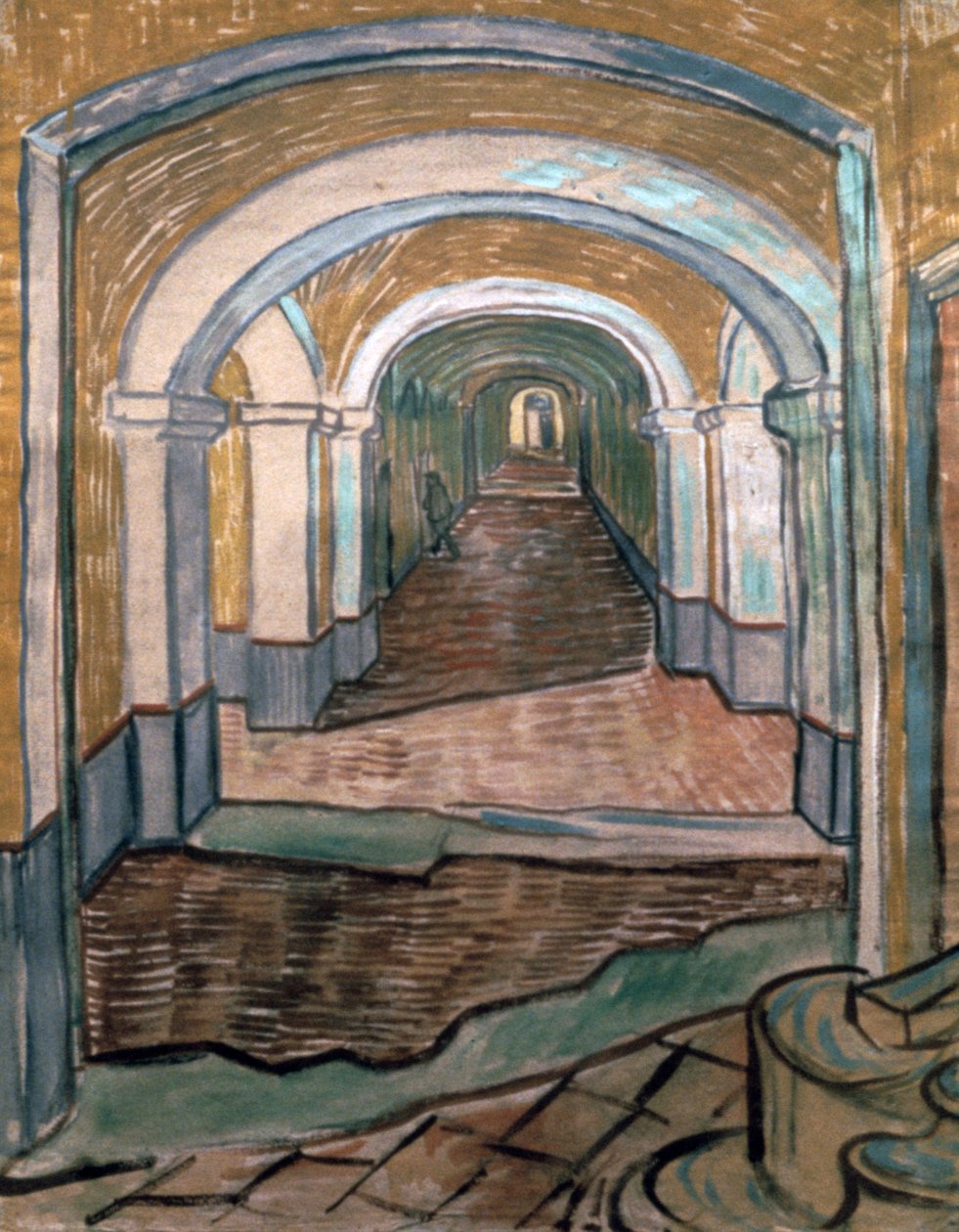 Przedsionek Azylu, 1889 autorstwa Vincent van Gogh