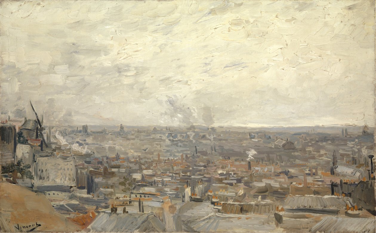 Widok z Montmartre autorstwa Vincent van Gogh