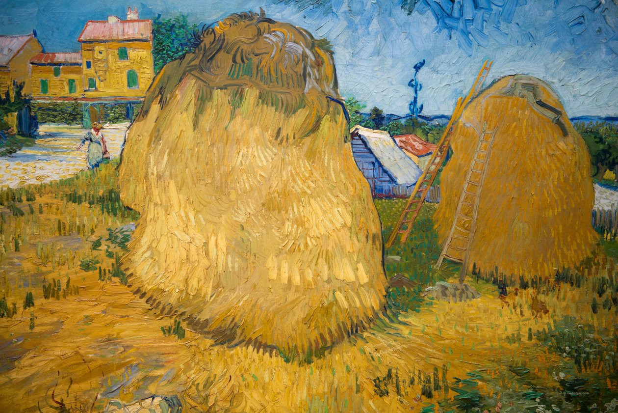 Stosy pszenicy w Prowansji autorstwa Vincent van Gogh