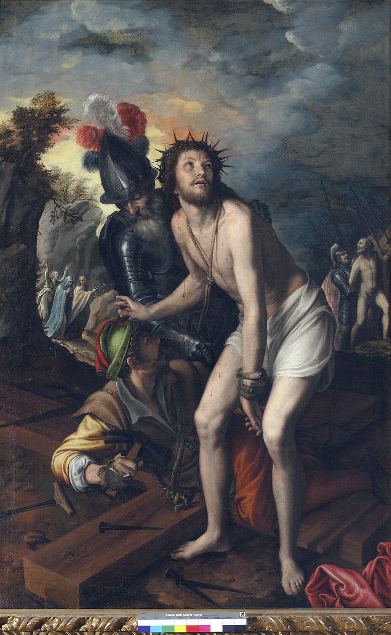 Jezus przybity do krzyża autorstwa Vincenzo Campi