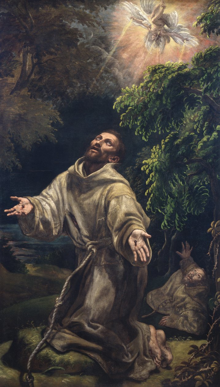Święty Franciszek ze stygmatami autorstwa Vincenzo Campi