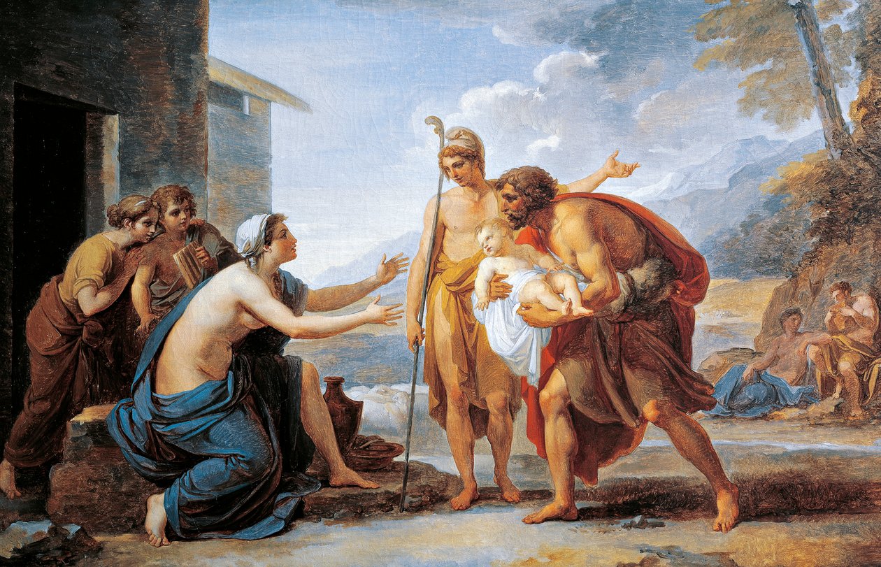Paryż i Hekuba — Vincent Camuccini (1771-1844) autorstwa Vincenzo Camuccini