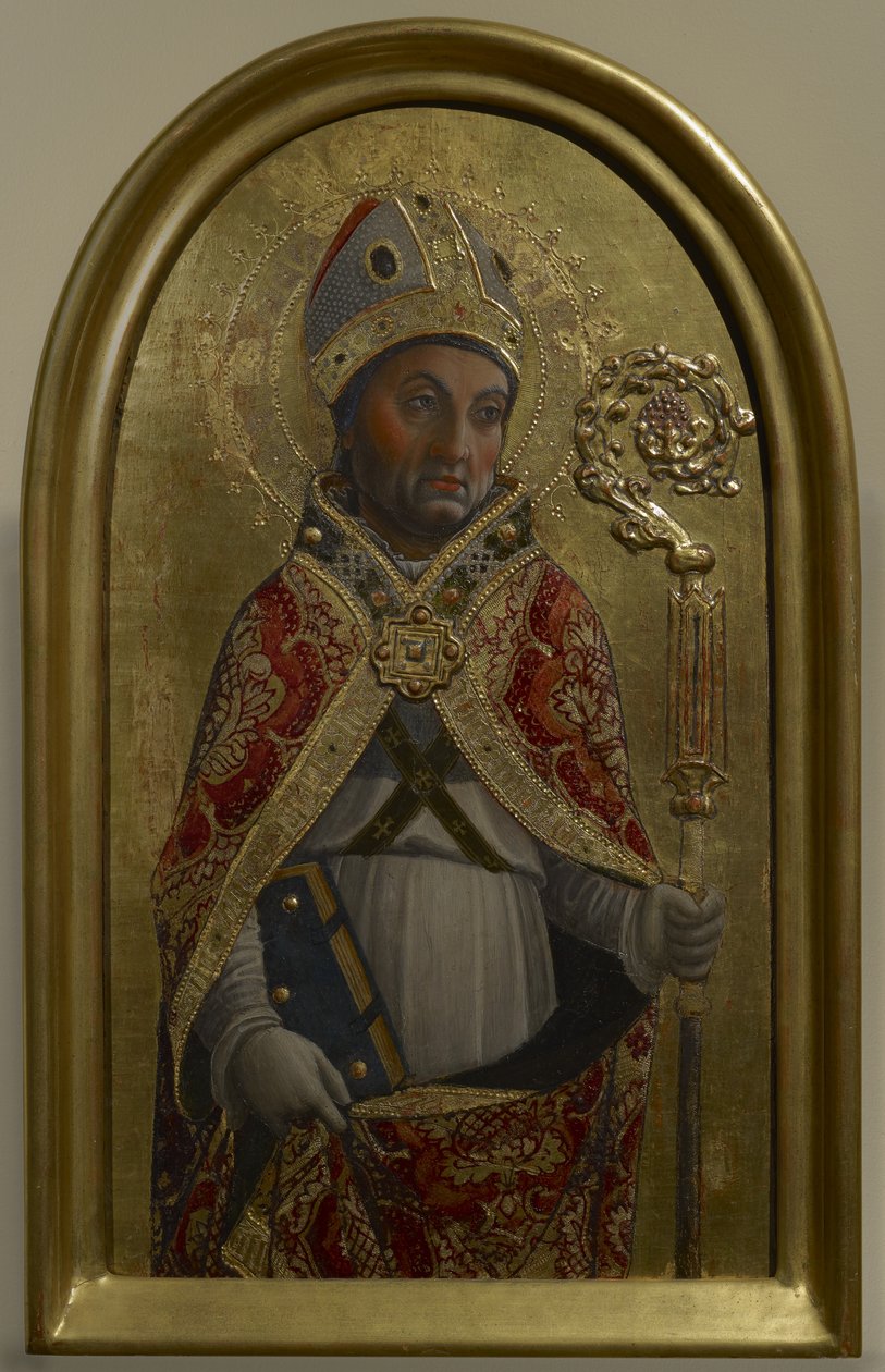 Święty Syrus, c.1460 (tempera na panelu) autorstwa Vincenzo Foppa