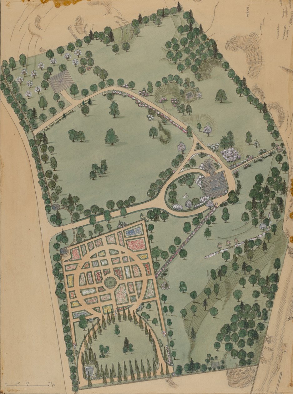 Posiadłość Jumel, ok. 1936. autorstwa Virginia Richards