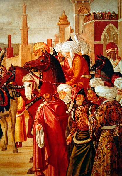 Fragment triumfu św. Jerzego, 1501-07 autorstwa Vittore Carpaccio