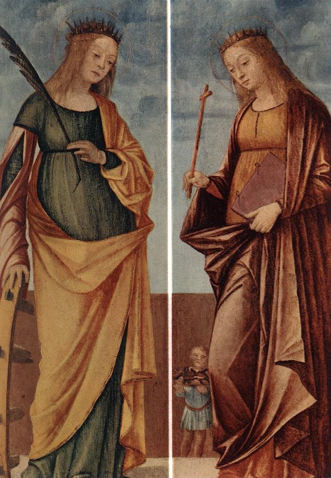 Św. Katarzyna Aleksandryjska i Św. Weneranda autorstwa Vittore Carpaccio