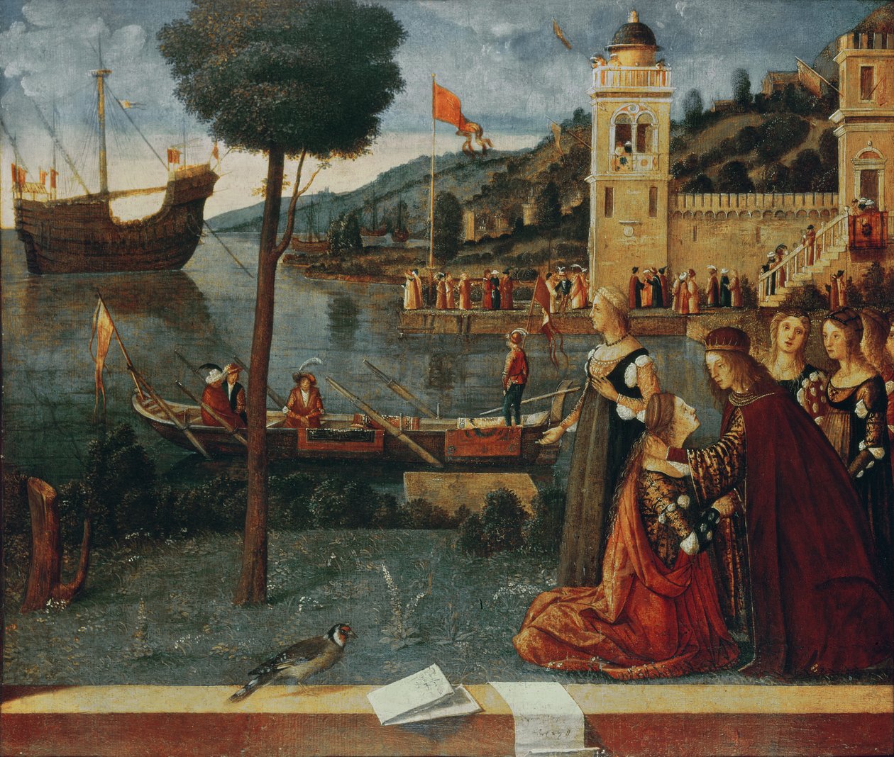 Św. Urszula odchodząca od ojca, ok. 1500 r. autorstwa Vittore Carpaccio