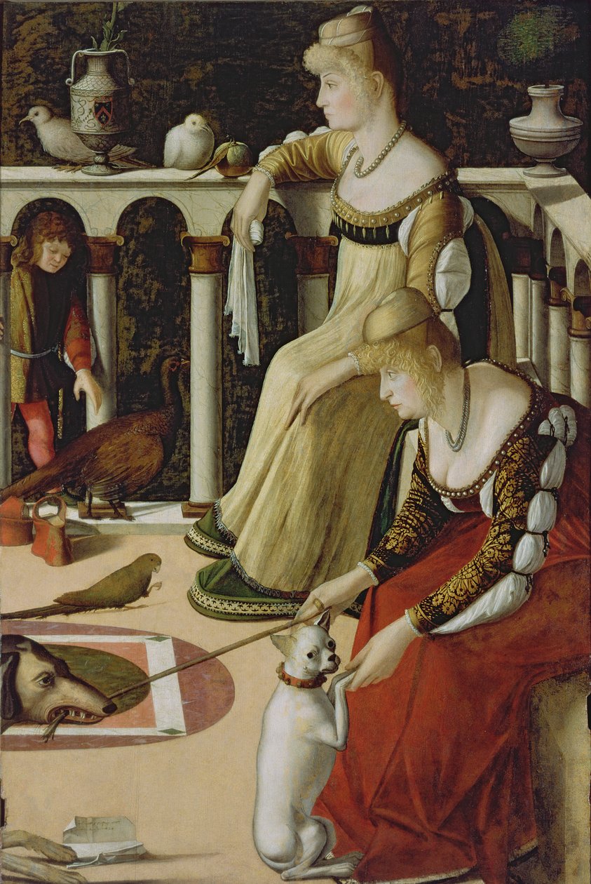 Dwie weneckie damy (panel) autorstwa Vittore Carpaccio