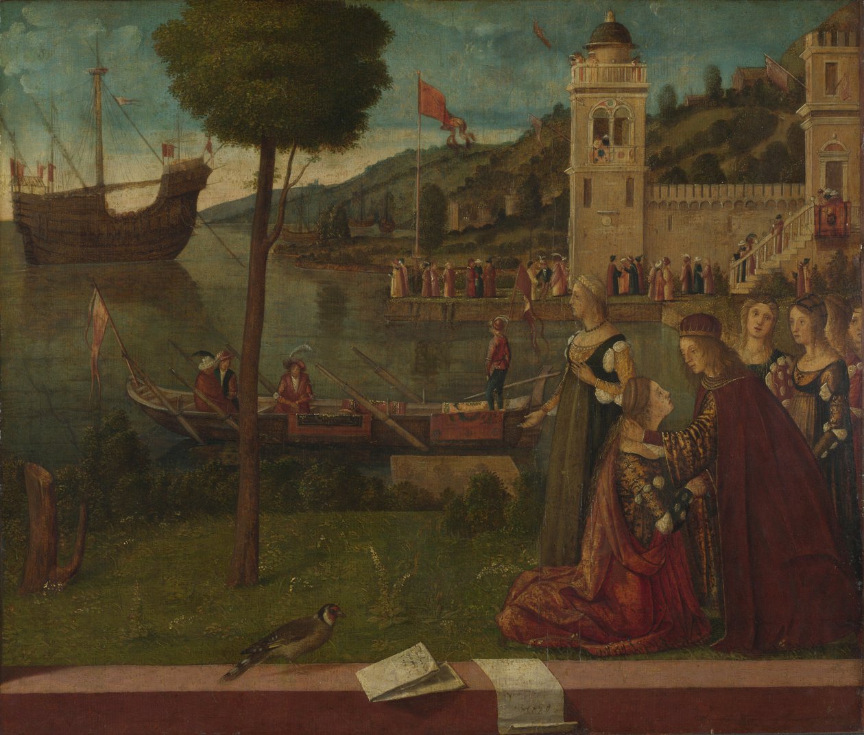 Odejście Ceyx, c. 1502-1507 autorstwa Vittore Carpaccio