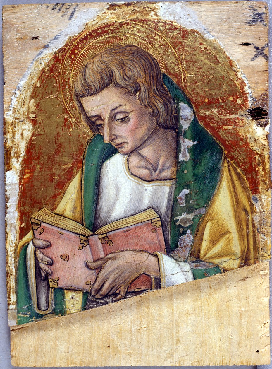 Jan Ewangelista, ok. 1500 (tempera na drewnie topoli) autorstwa Vittore Crivelli