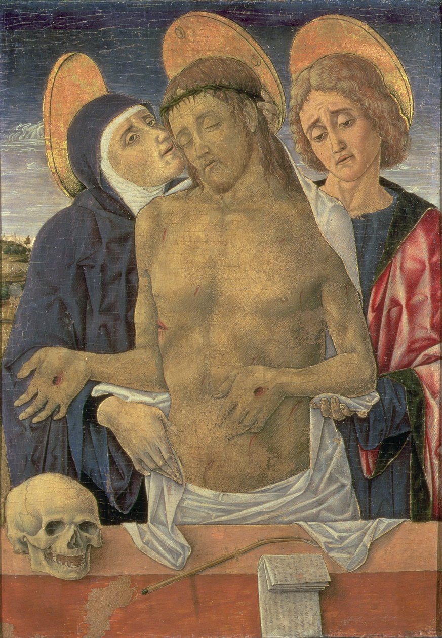 Pieta (tempera na panelu) autorstwa Vittore Crivelli