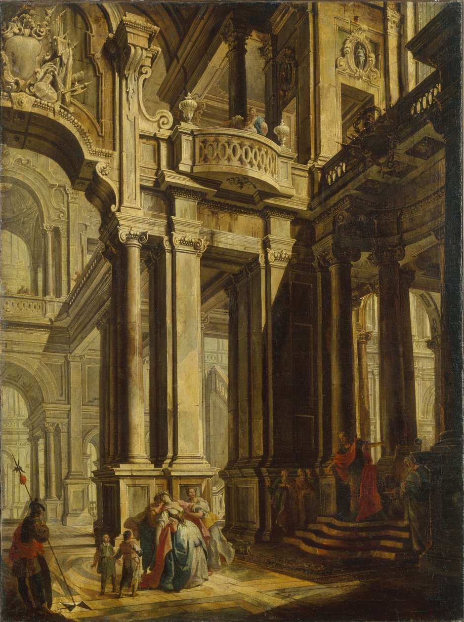 Estera przed Aswerusem autorstwa Vittorio Maria Bigari