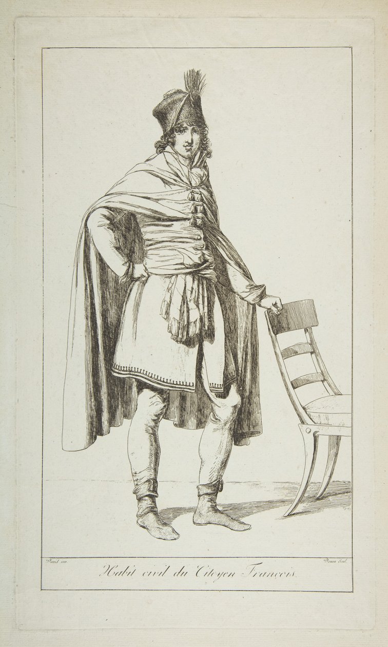 Strój cywilny obywatela francuskiego, 1794. autorstwa Vivant Denon