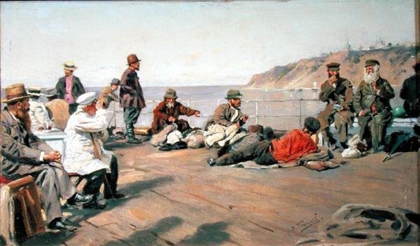 Na pokładzie, 1920 autorstwa Vladimir Egorovic Makovsky