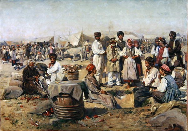 Targi w Połtawie autorstwa Vladimir Egorovic Makovsky