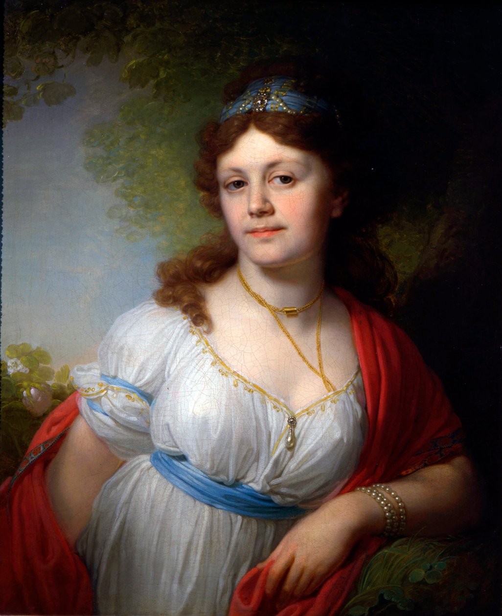 „Portret Elżbiety Temkiny”, 1798. autorstwa Vladimir Borovikovsky