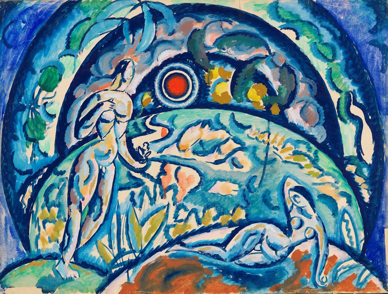 Adam i Ewa, 1910-1911. autorstwa Daniel Vladimir Baranoff Rossine