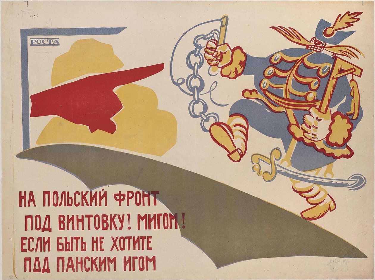 Na front polski!, 1920. autorstwa Vladimir Vladimirovich Mayakovsky