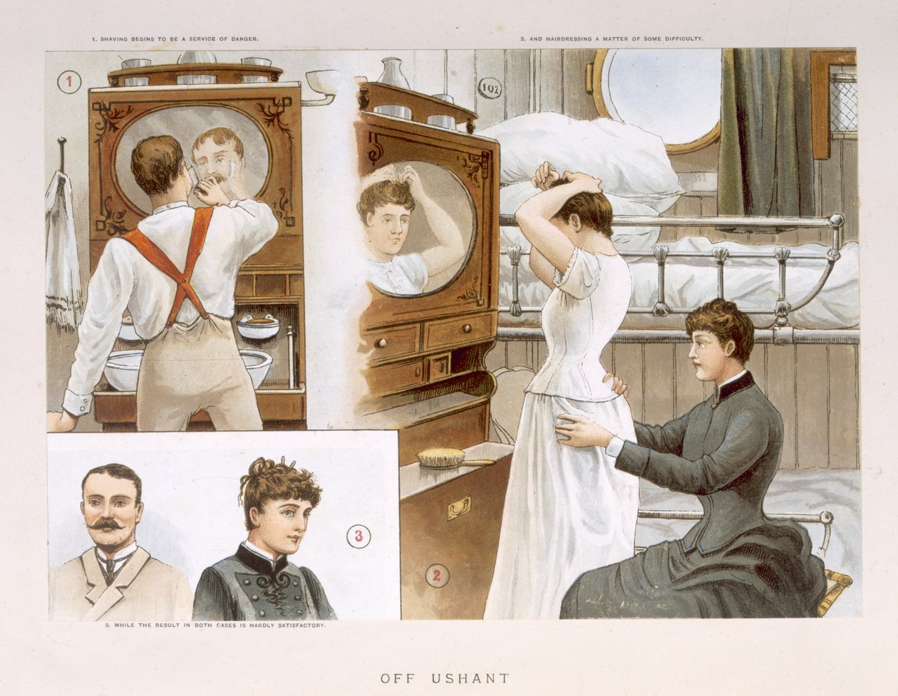 Off Ushant, z „P and O Pencillings” autorstwa W. Lloyd