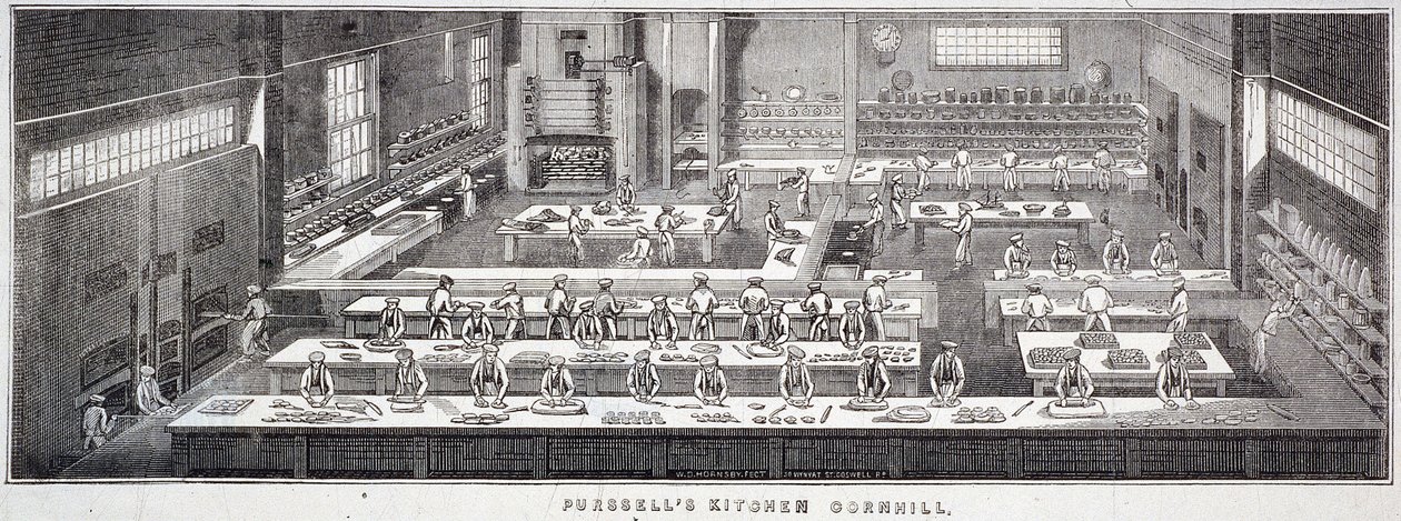 Cornhill, Londyn, 1840 autorstwa WD Hornsby