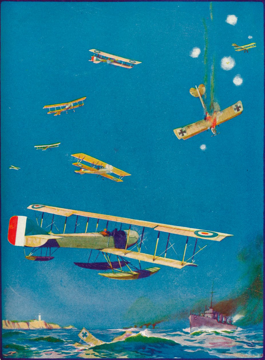 „Obrona wybrzeża: los najeźdźców”, c1918 1919 autorstwa WH Holloway