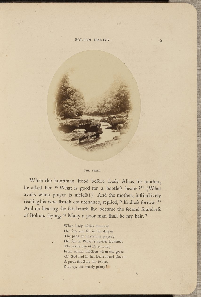 Bolton Priory; The Strid autorstwa W.R. Sedgfield
