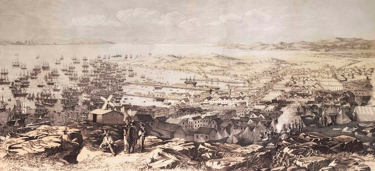 San Francisco w 1851 r. (druk) autorstwa W. Boosey