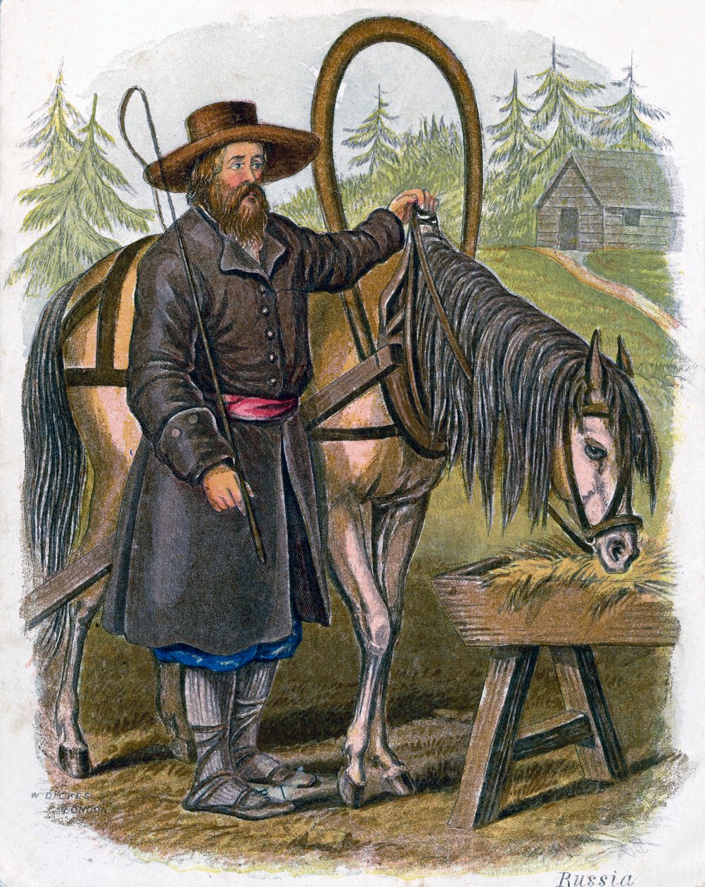 „Rosyjski Chłop”, 1809. autorstwa W Dickes