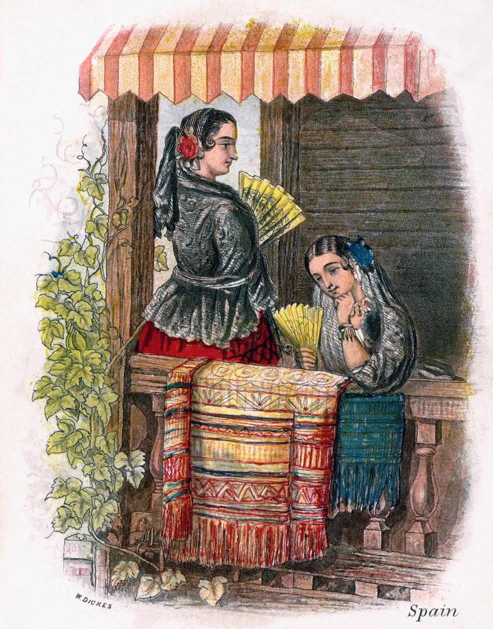 Hiszpanka, 1809. autorstwa W. Dickes