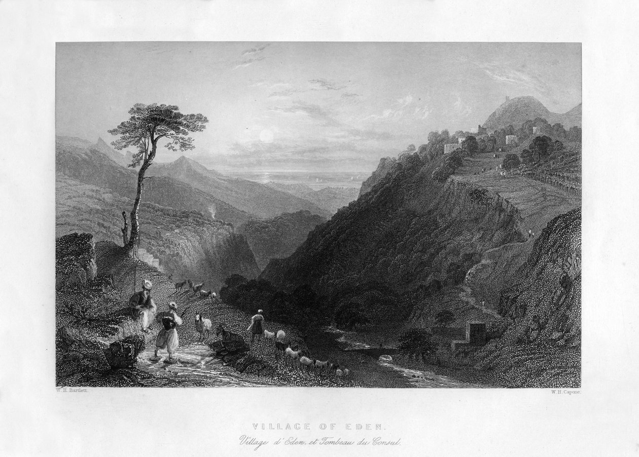 Wieś Eden, 1841. autorstwa W. H. Capone