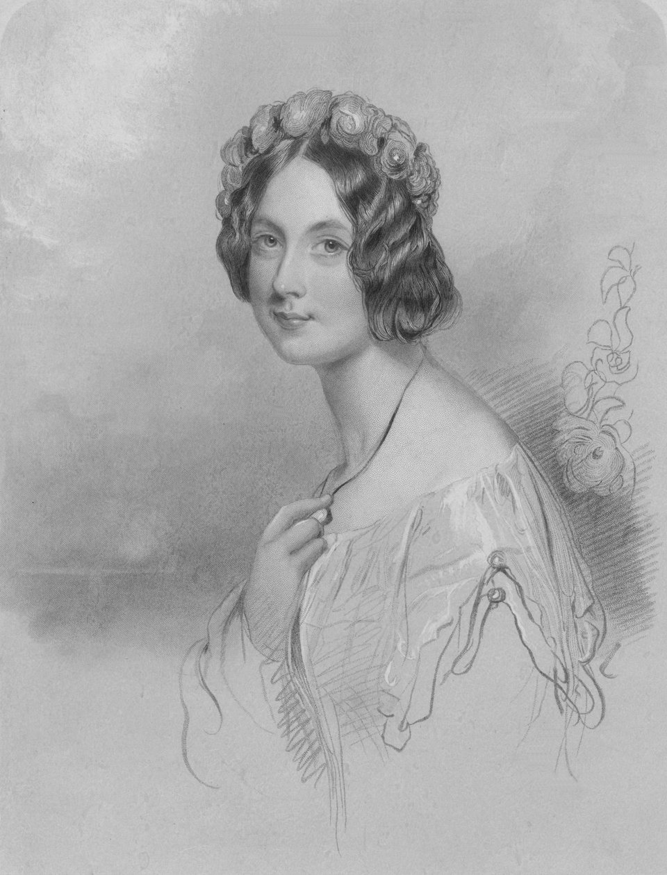 Czcigodna Helen Duncombe, połowa XIX wieku. autorstwa W. H. Egleton