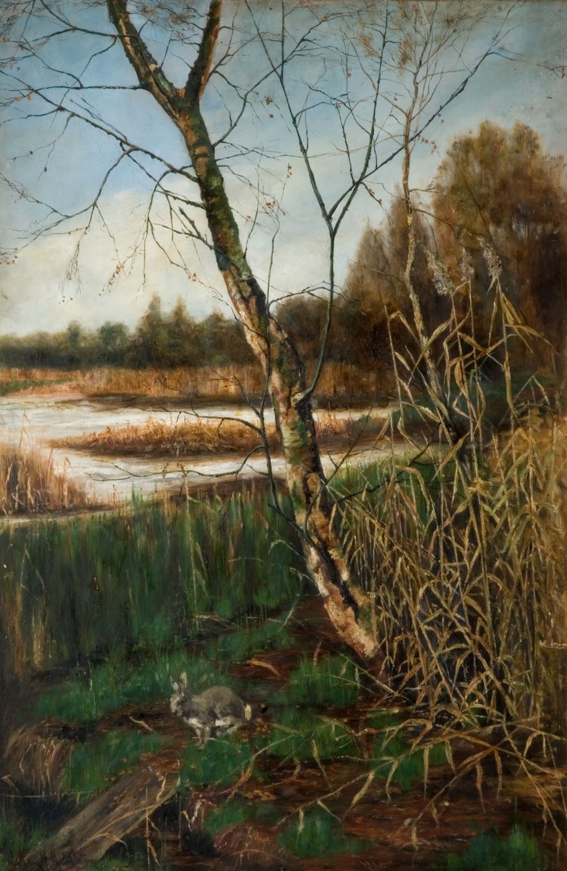 Jesień w Olton Mill, XIX wiek. autorstwa W. H. Middleton