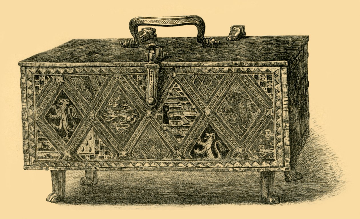 Szkatułka Walencka, c1305-1312, 1881. autorstwa W. Harbutt