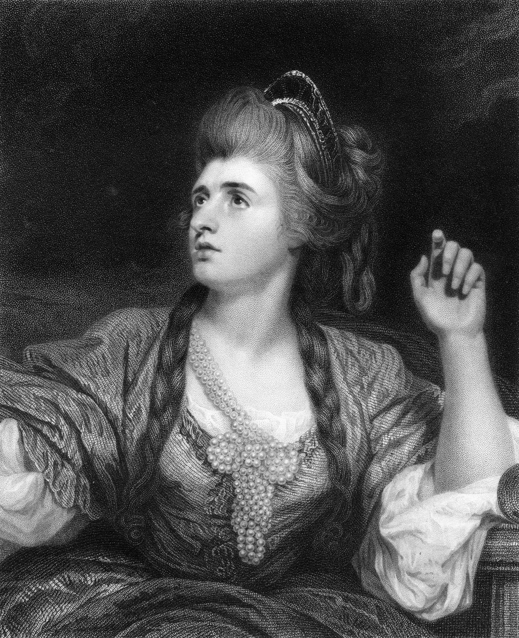 Sarah Siddons, angielska aktorka tragiczna, 1836. autorstwa W. Holl