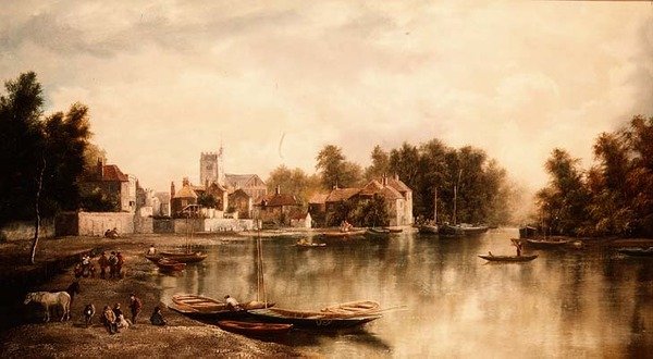 Widok na Twickenham, jeden z pary autorstwa W. Howard