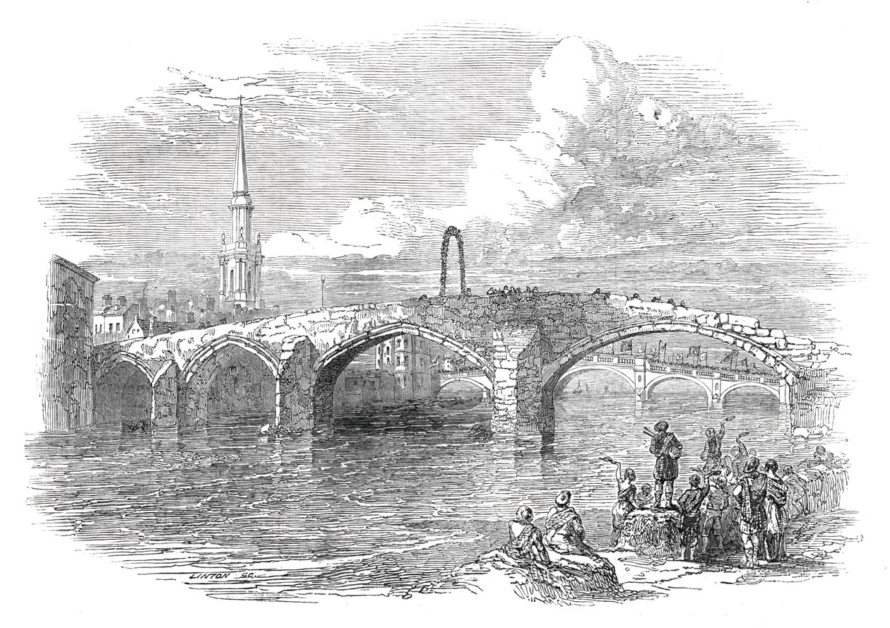 Brygs of Ayr, 1844. autorstwa W. J. Linton