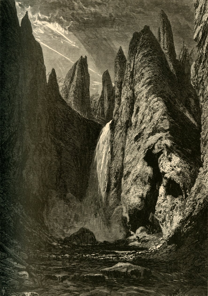 „Upadek wieży”, 1872. autorstwa W. J. Linton