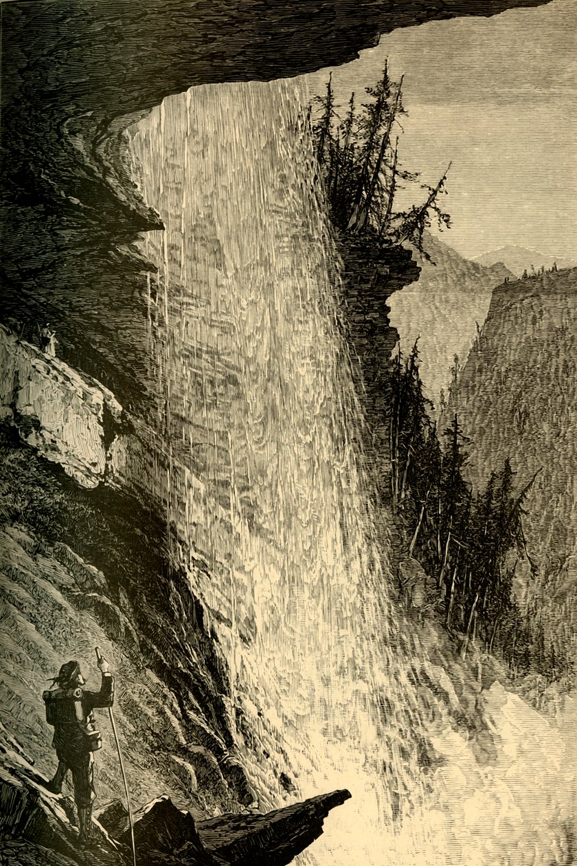 „Pod wodospadem Catskill”, 1874. autorstwa W. J. Linton
