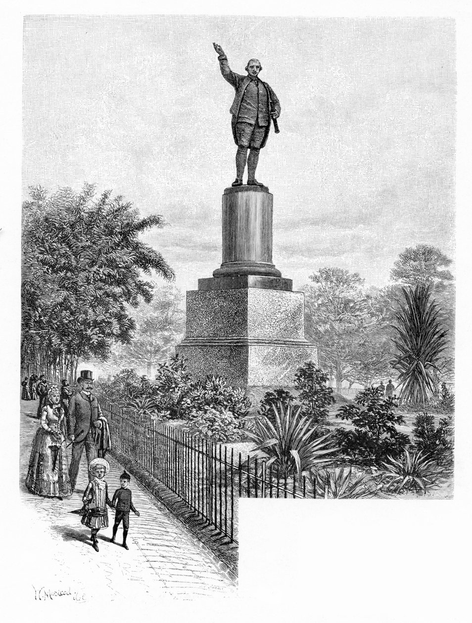 Pomnik kucharzy, Hyde Park, Sydney, Australia, 1886. autorstwa W. Macleod